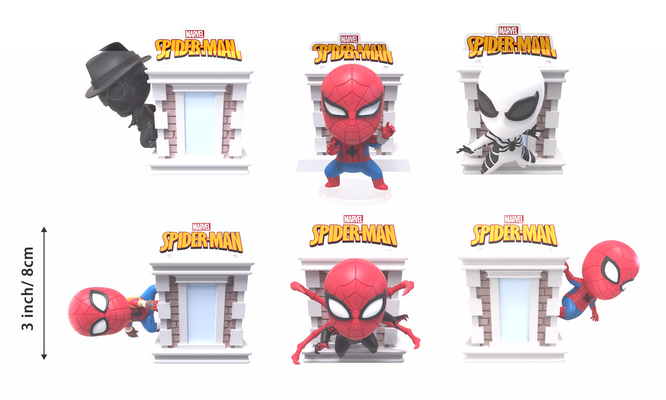 YuMe Hero Box Tower Series - Display de figurines Spider-Man 8cm (12 unités)