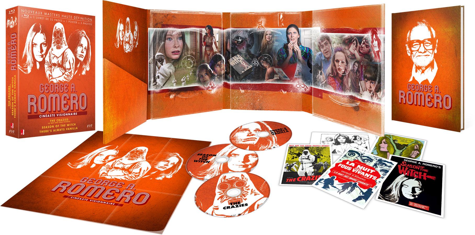 George A. Romero - Cinéaste visionnaire : The Crazies (La Nuit des fous vivants) + Season of the Witch + There's Always Vanilla [Blu-ray]