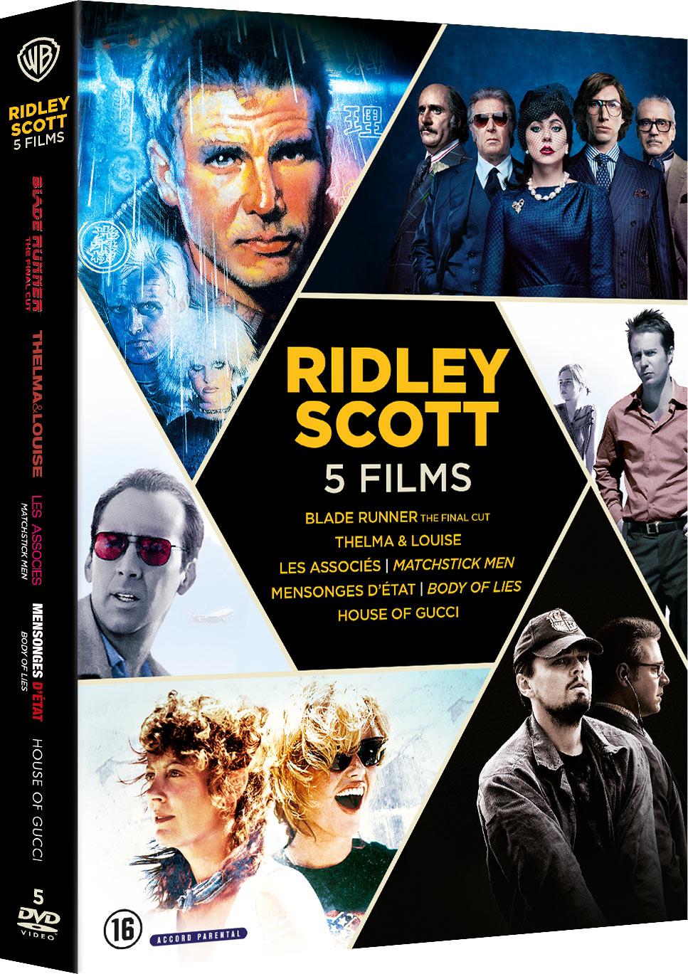Ridley Scott - 5 films : Blade Runner + Thelma & Louise + Mensonge d'état + Les Associés + House of Gucci [DVD]