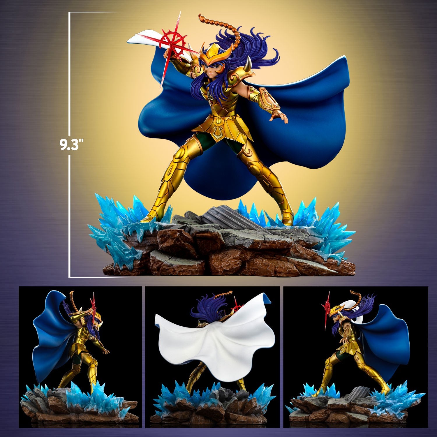 Iron Studios - Art Scale 1/10 - Saint Seiya - Scorpio Milo Statue 24cm - flash vidéo