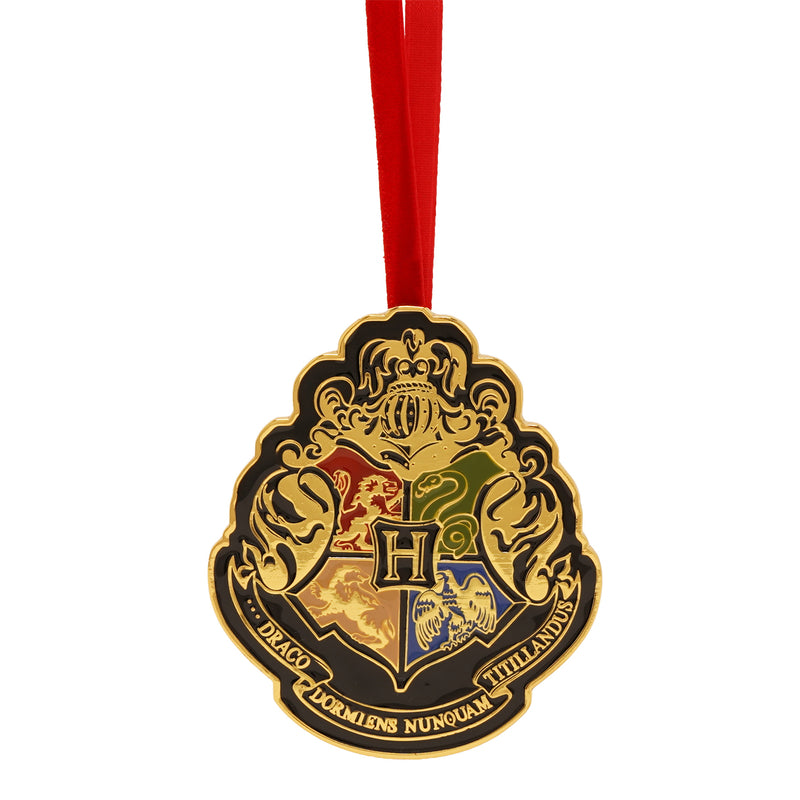 Harry Potter - Décoration Suspendue en Métal Époxy - Emblème Poudlard