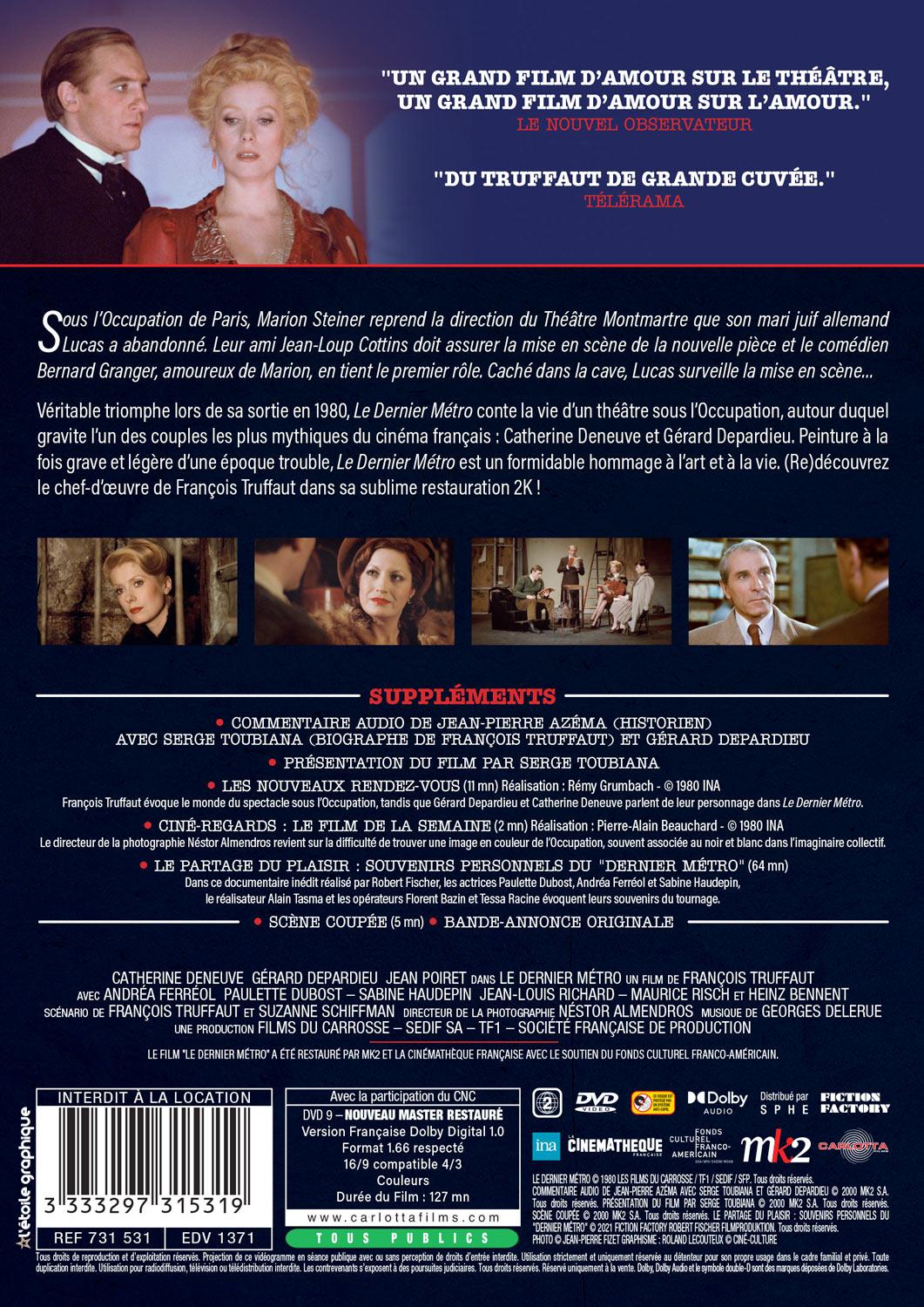 Le Dernier métro [DVD]