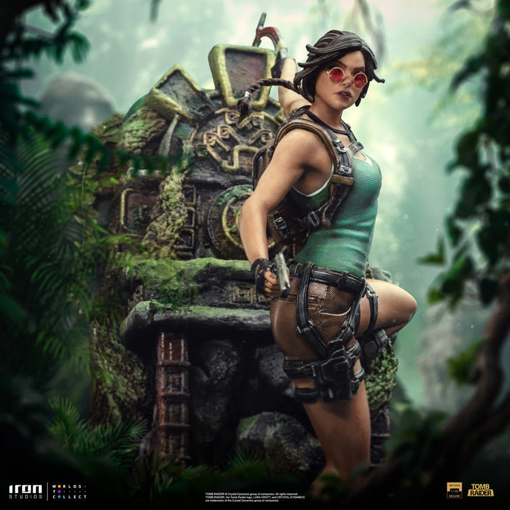 Iron Studios - Deluxe Art Scale 1/10 - Tomb Raider - Lara Croft Statue 36cm - flash vidéo