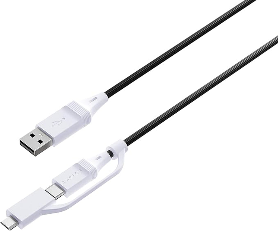Raptor Gaming - Câble de charge pour manettes PS4 DualSense
