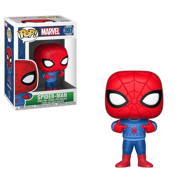 Funko Pop! Marvel: Holiday Spider-Man (with Ugly Sweater)