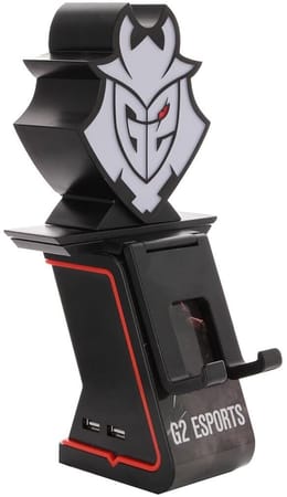 Cable Guys Ikon - G2 Esports - G2 Logo Support Lumineux Chargeur pour Téléphone et Manette - flash vidéo