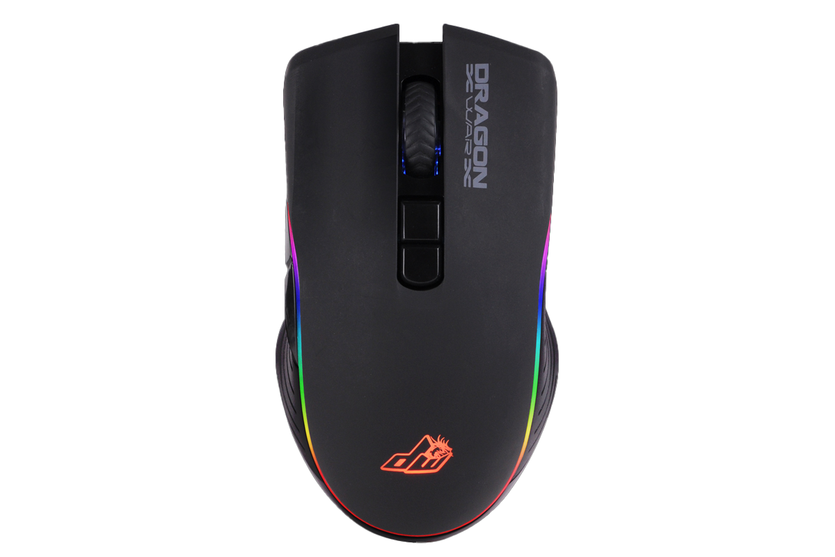 Dragonwar G20 7000DPI Souris de jeu RGB ergonomique et personnalisable à 7 boutons - Noir