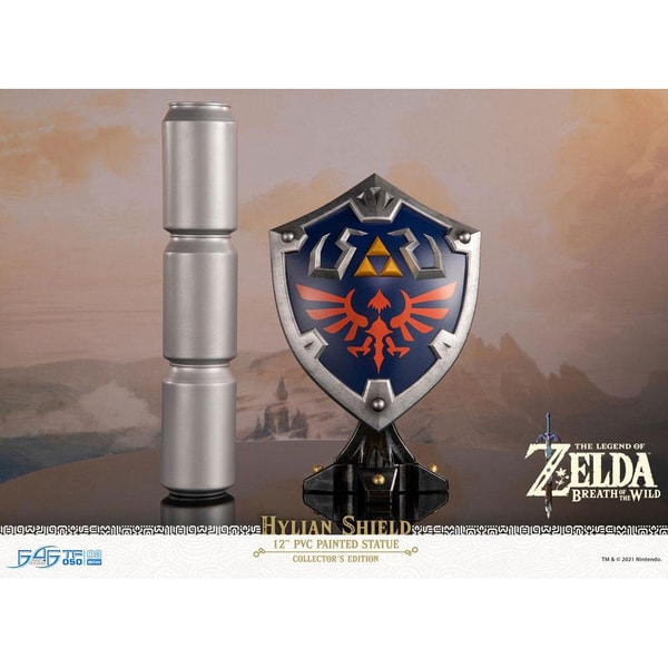 First 4 Figures - The Legend of Zelda : Breath of the Wild - Bouclier Hylien Statue Edition Collector 29cm - flash vidéo