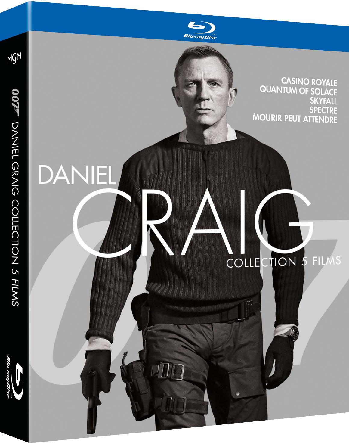 James Bond 007 - La collection Daniel Craig : Casino Royale + Quantum of Solace + Skyfall + Spectre + Mourir peut attendre [Blu-ray]