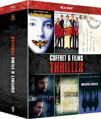 Coffret 6 films thriller : Seven + Usual Suspects + Le Silence des agneaux + Mystic River + Prisoners + Zodiac [Blu-ray]