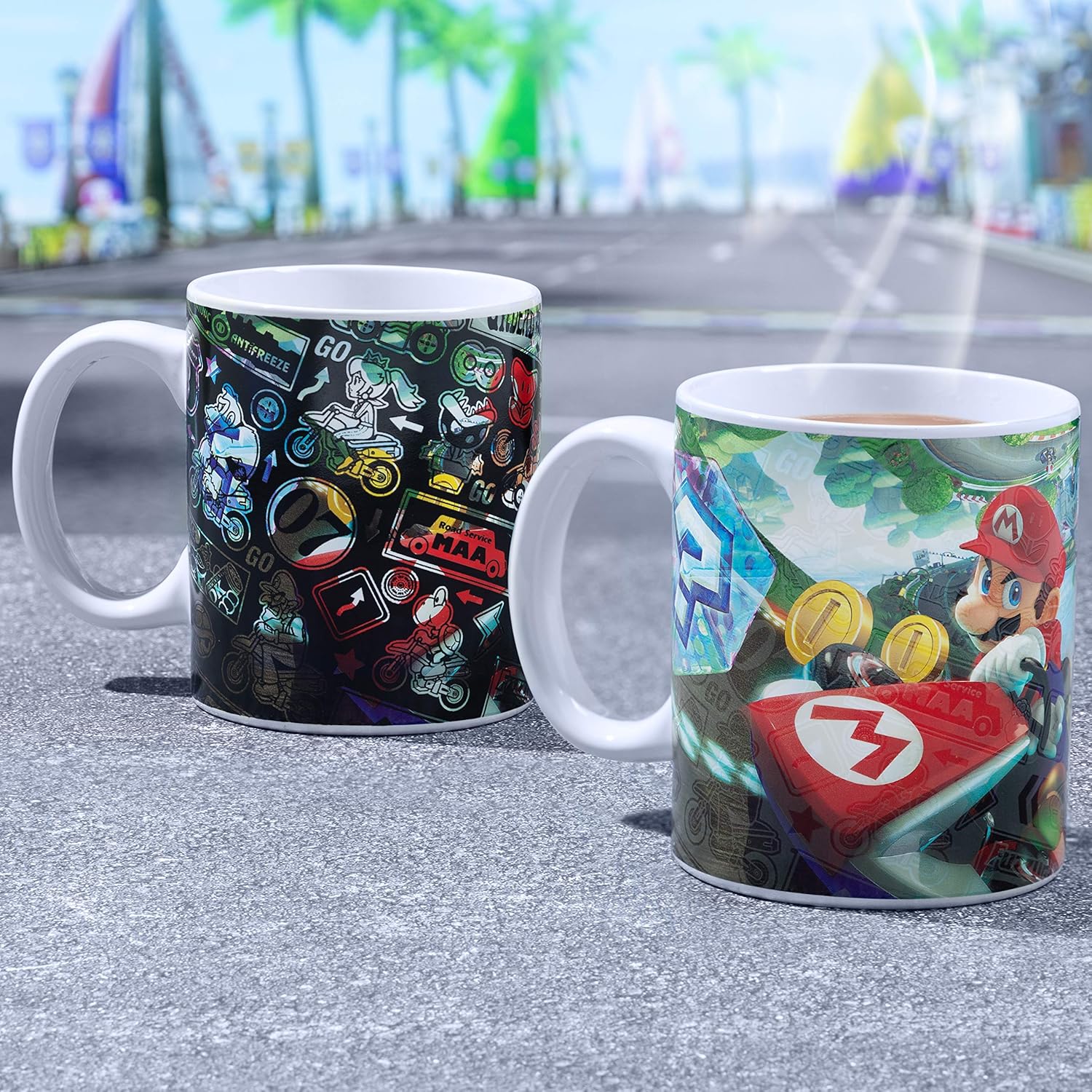 Nintendo - Mug thermoréactif Mario Kart - flash vidéo