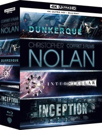 Christopher Nolan - Coffret 3 films : Inception + Interstellar + Dunkerque [4K Ultra HD]