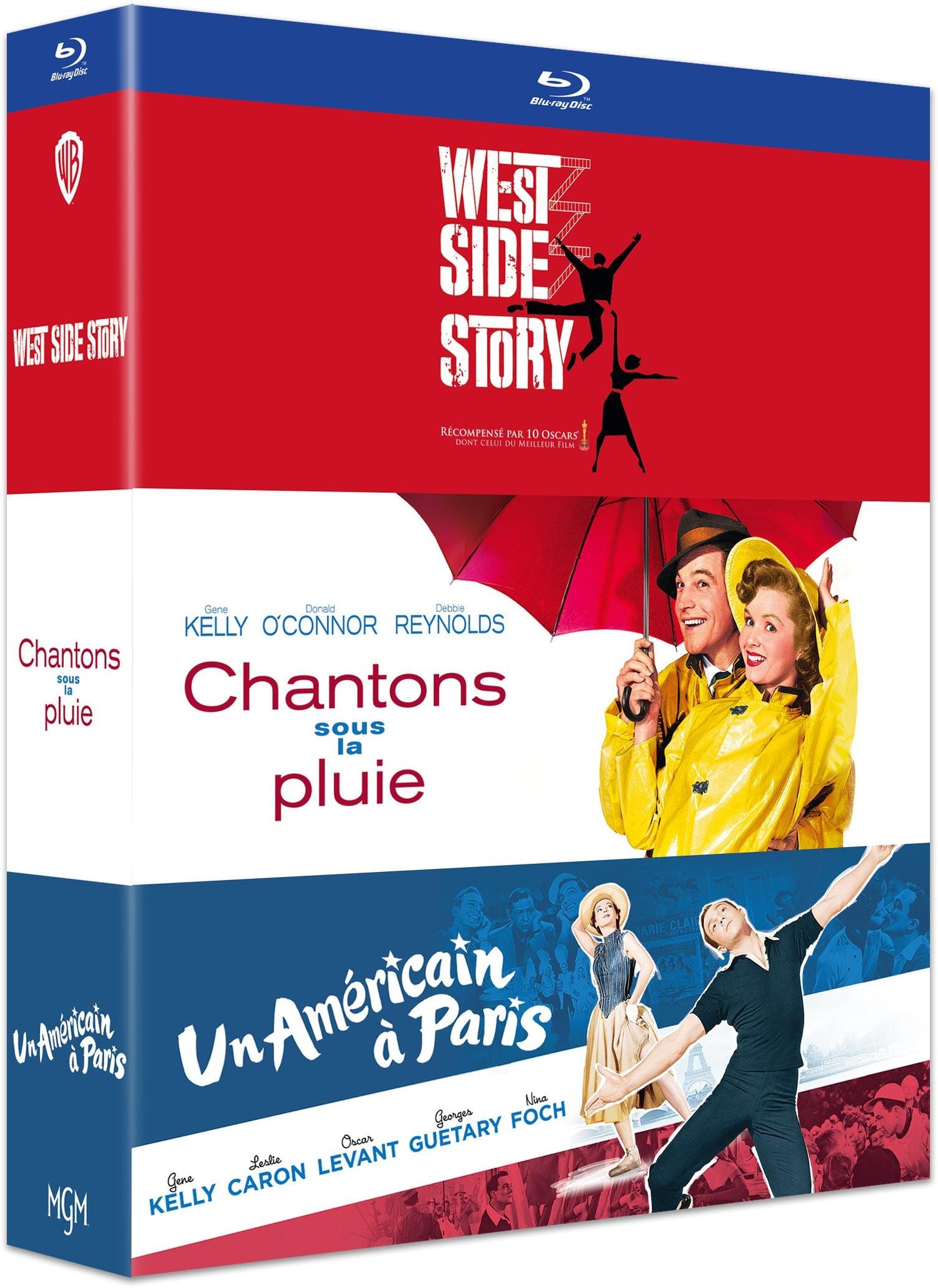 Chantons sous la pluie + Un Américain à Paris + West Side Story [Blu-ray]