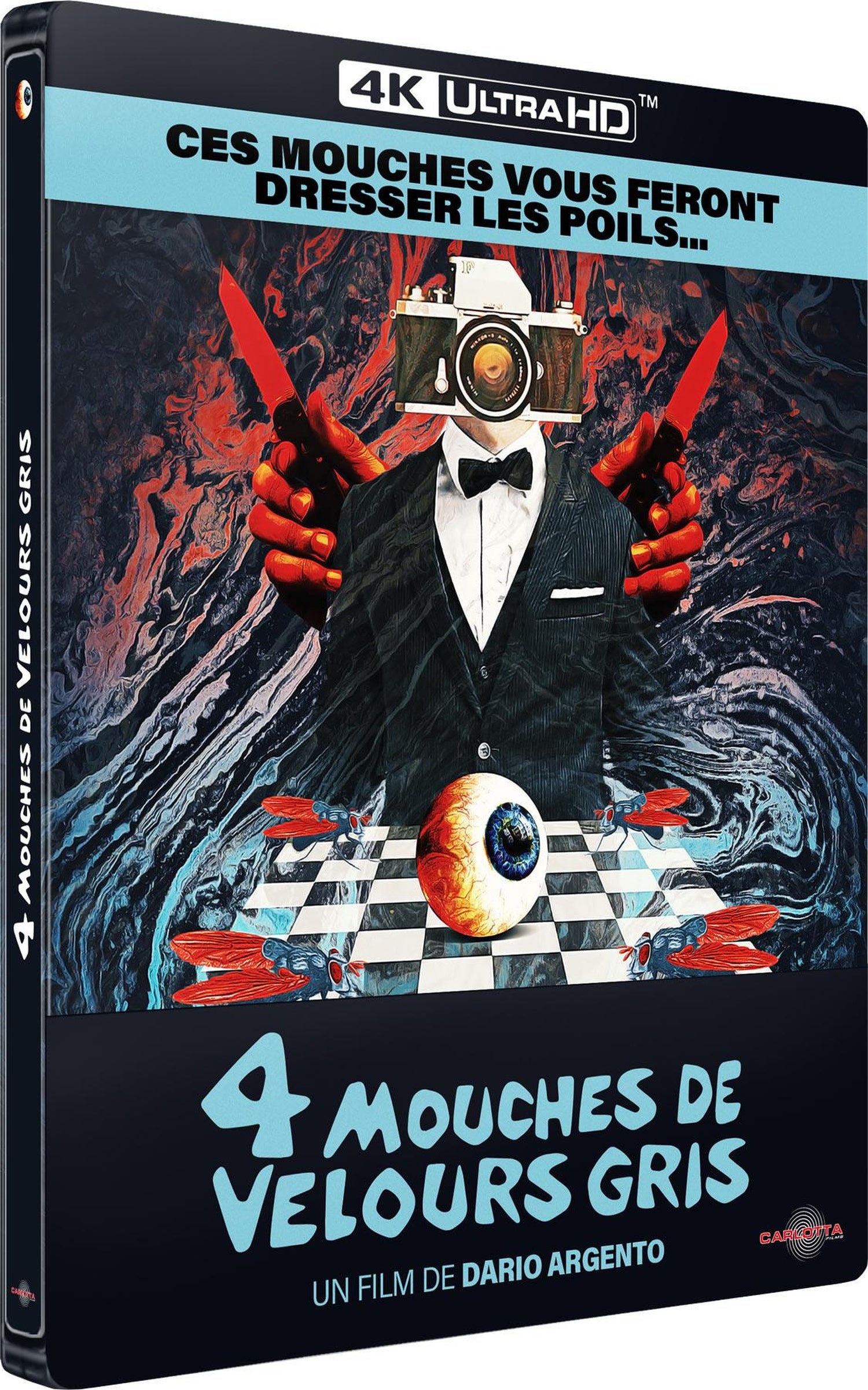 4 mouches de velours gris [4K Ultra HD]