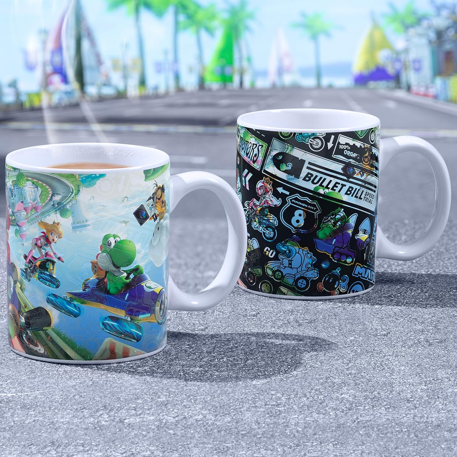Nintendo - Mug thermoréactif Mario Kart - flash vidéo