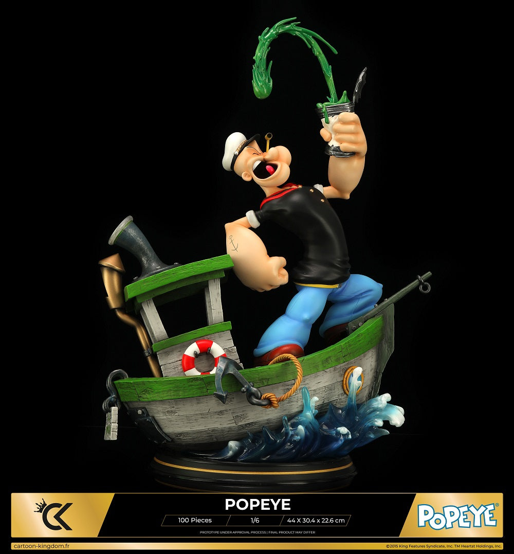 Cartoon Kingdom - 1:6 Statues - Popeye "Spinash Version" Statue 44cm - flash vidéo
