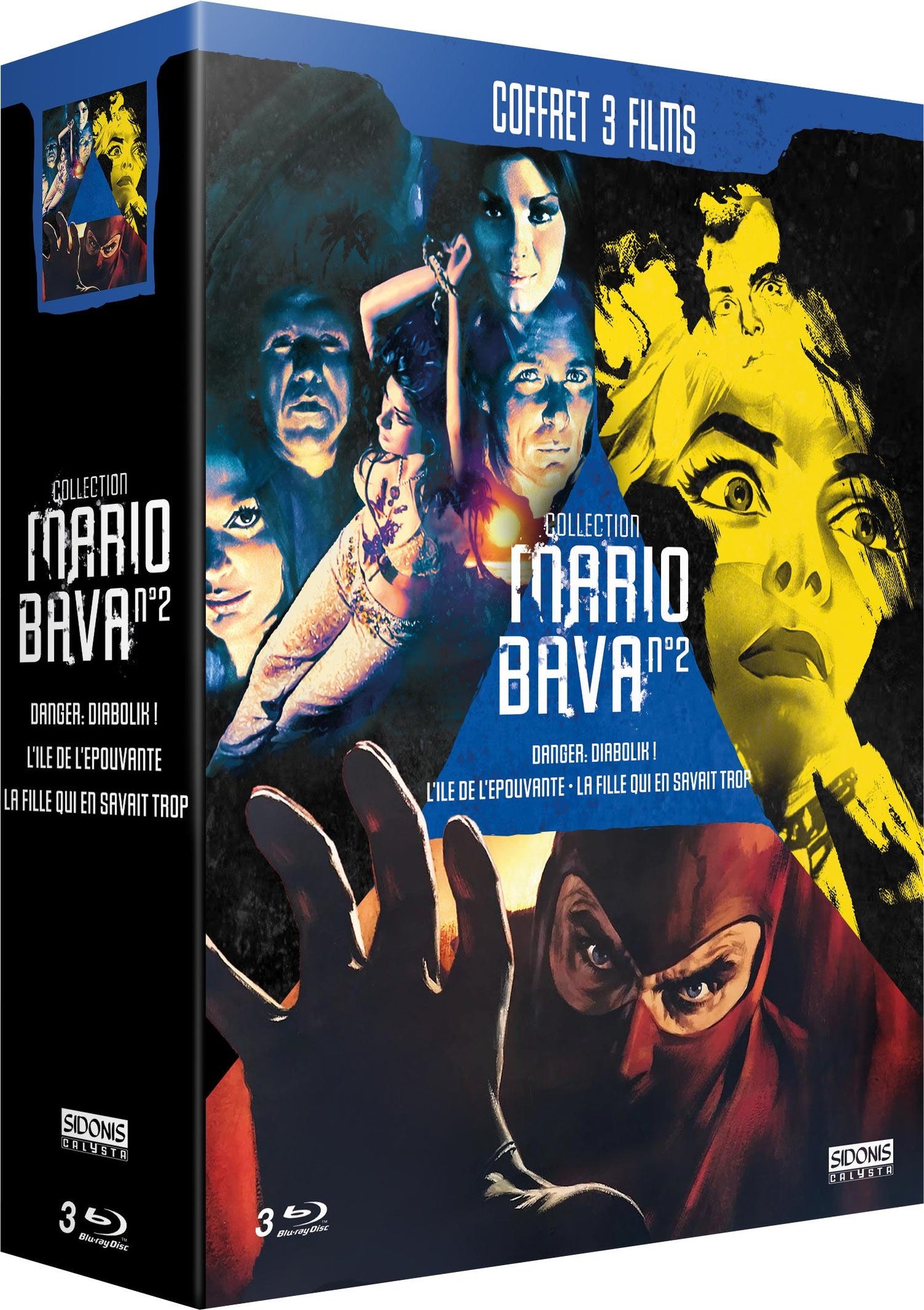 Collection Mario Bava n°2 : Danger : Diabolik ! + L'Île de l'épouvante + La Fille qui en savait trop [Blu-ray]