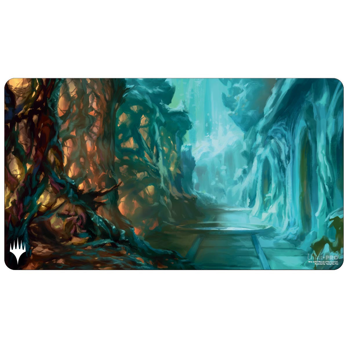 Ultra Pro - Magic: The Gathering - Ravnica Remastered - Tapis de jeu Pool de reproduction Simic Combine (60 x 34 cm) - flash vidéo