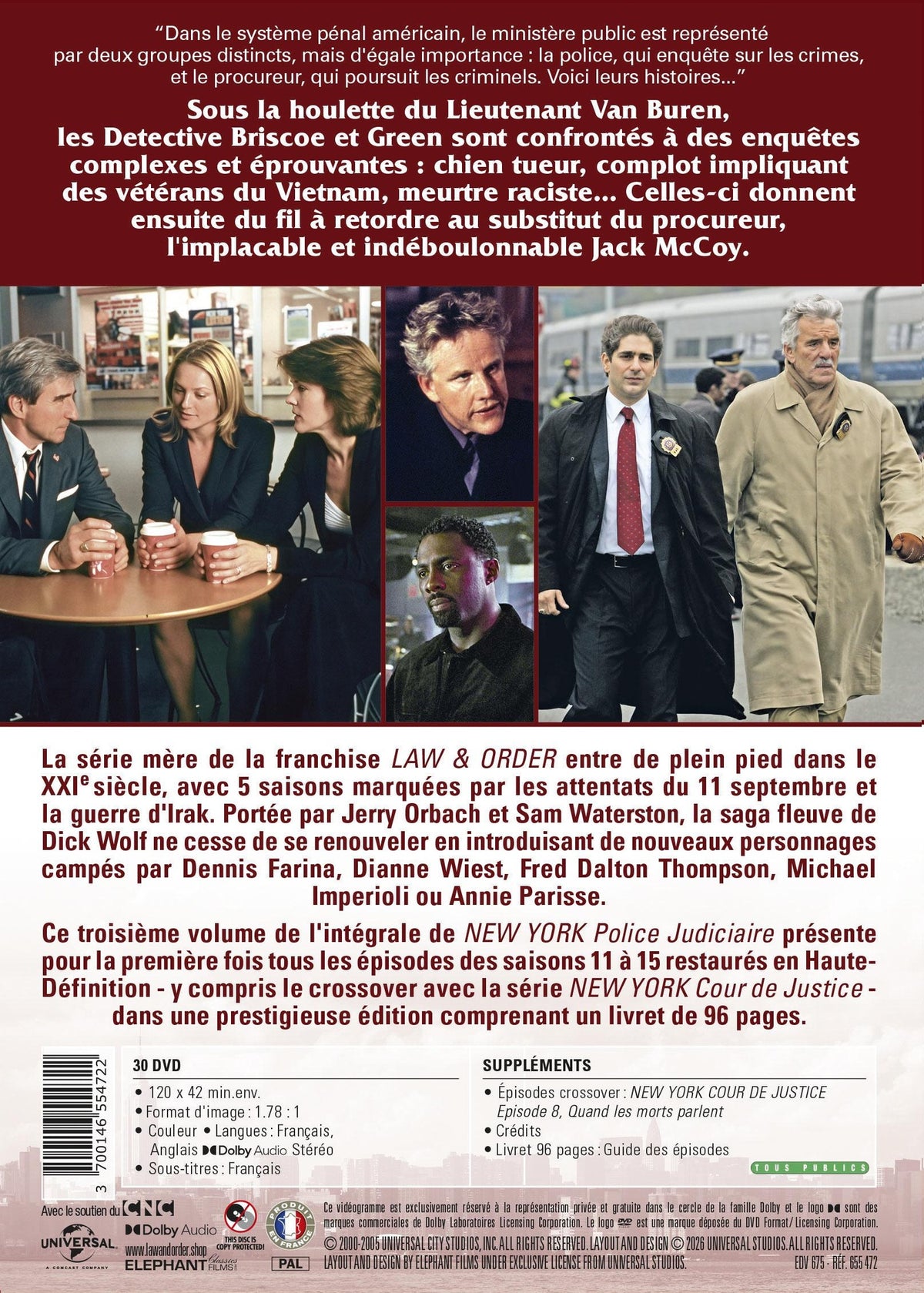 New York, police judiciaire (Law & Order) - Intégrale saisons 11 à 15 [DVD]