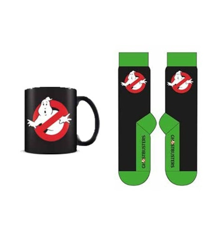 SOS Fantômes - Coffret cadeau avec tasse 315ml et paire de chaussette EU 41-45 "No-Ghost Sign"