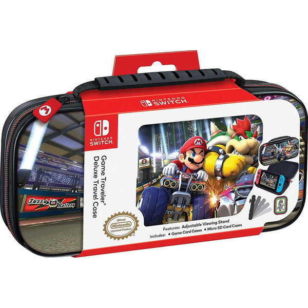 Nacon Game Traveller Deluxe Travel Case Mario vs Bowser pour Nintendo Switch, Switch lite et Switch OLED