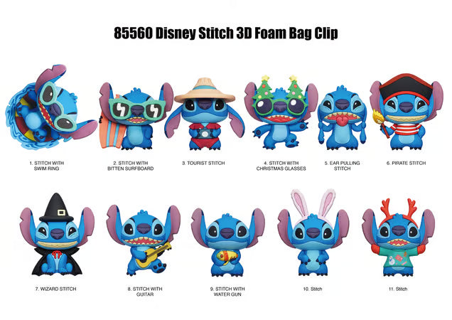 Stitch en Costume - Assortiment en blind bag de figurines de sac de collection en mousse (Série 3) (24 pcs)