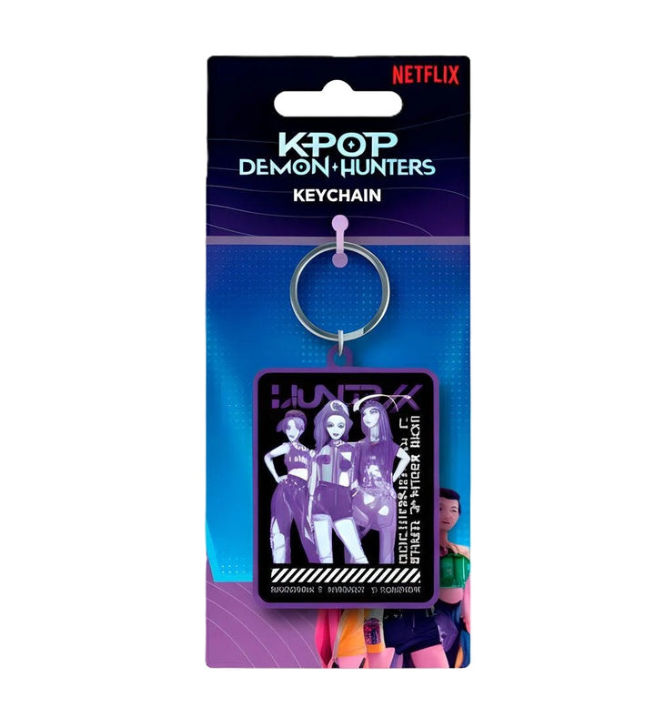 KPop Demon Hunters - Porte-clés en PVC du groupe Huntrix