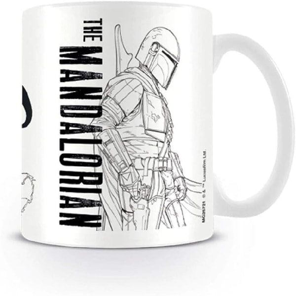Star Wars : The Mandalorian Line Art Mug 315ml - flash vidéo