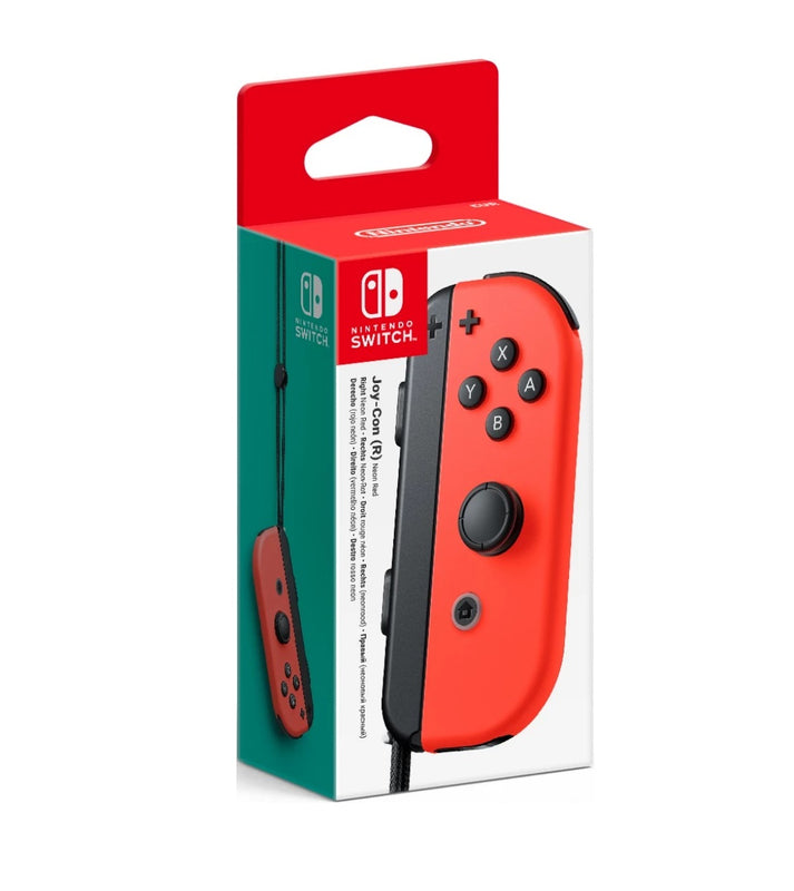 Manette Joy-Con Droite Rouge Neon - Avec une batterie amovible
