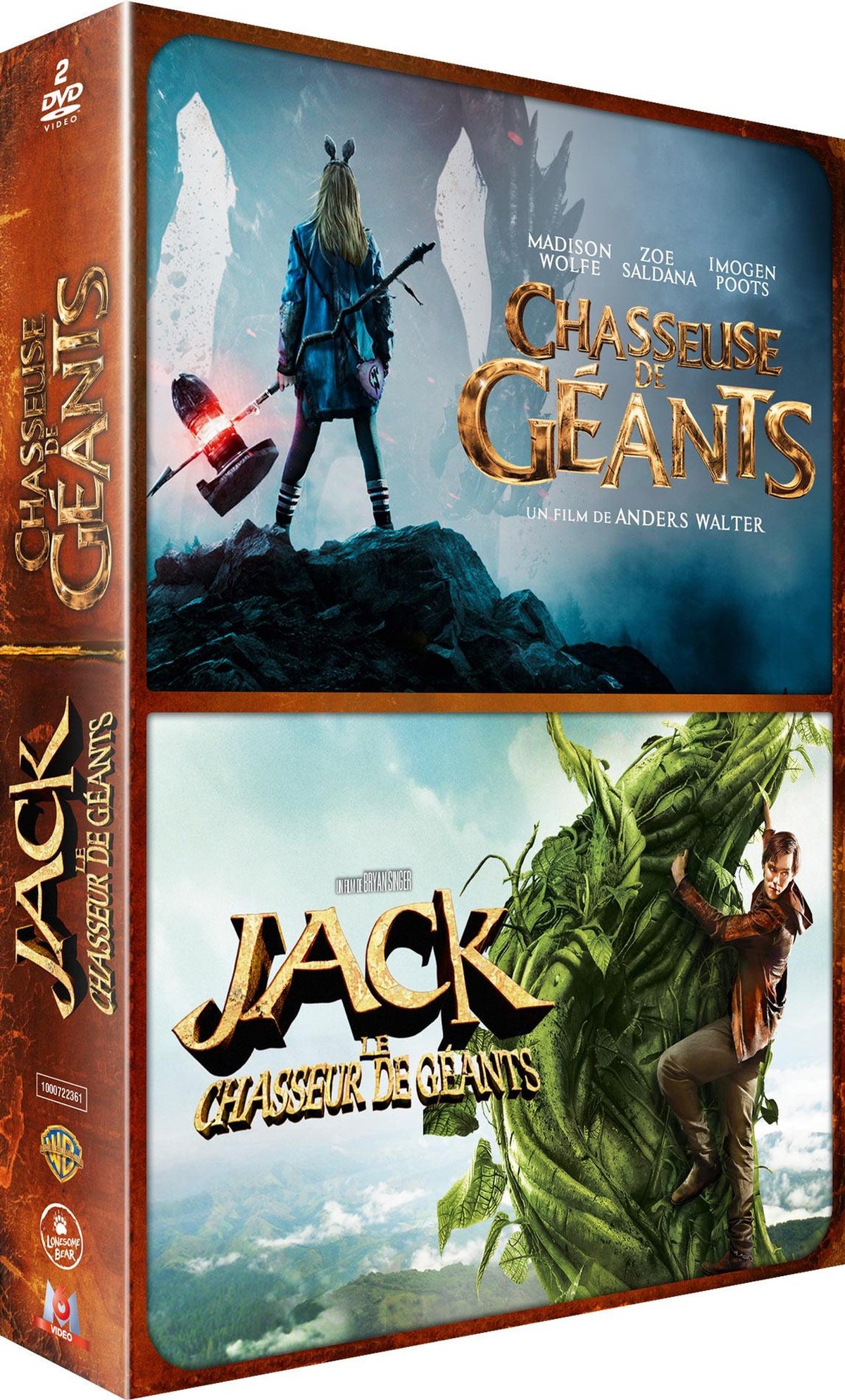 Coffret "Films fantastiques ados" : Chasseuse de géants + Jack le chasseur de géants [DVD]