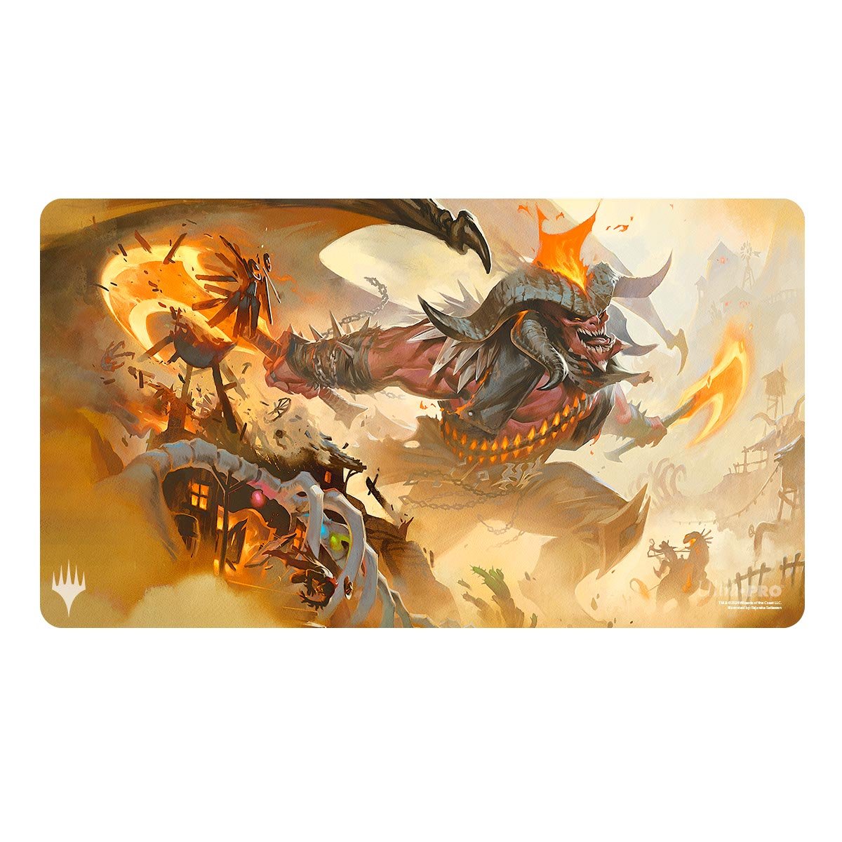 Ultra Pro - Magic: The Gathering - Outlaws of Thunder Junction - Tapis de jeu Rakdos, le musclé (60 x 34 cm) - flash vidéo