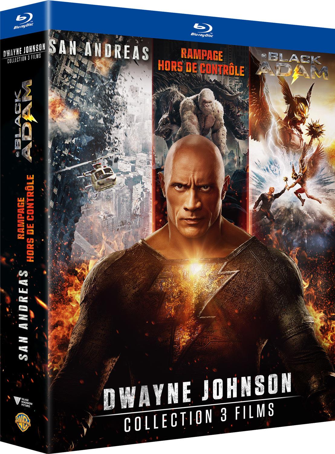 Dwayne Johnson - Collection 3 films : San Andreas + Rampage - Hors de contrôle + Black Adam [Blu-ray]