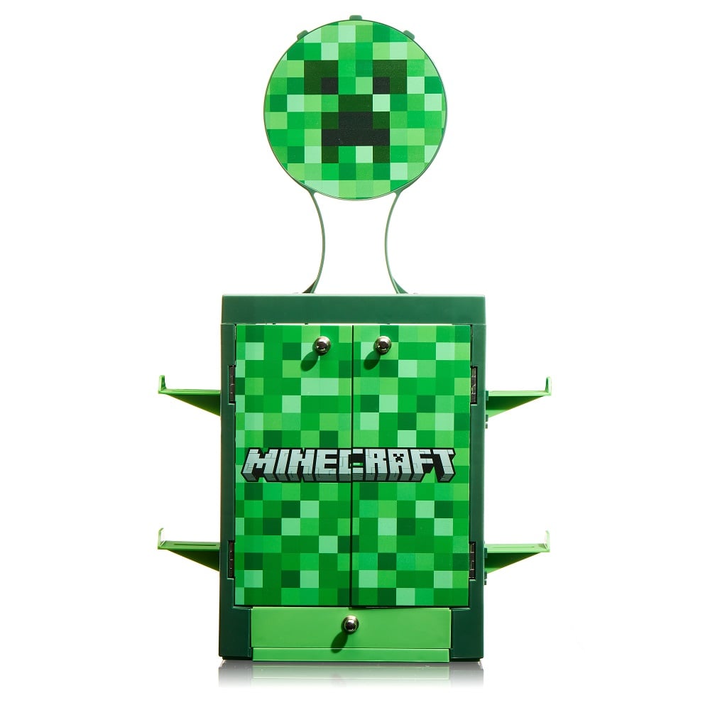Numskull - Minecraft - Meuble de rangement de jeux inspiré du Creeper pour 4 manettes - 10 jeux - 1 casque - flash vidéo