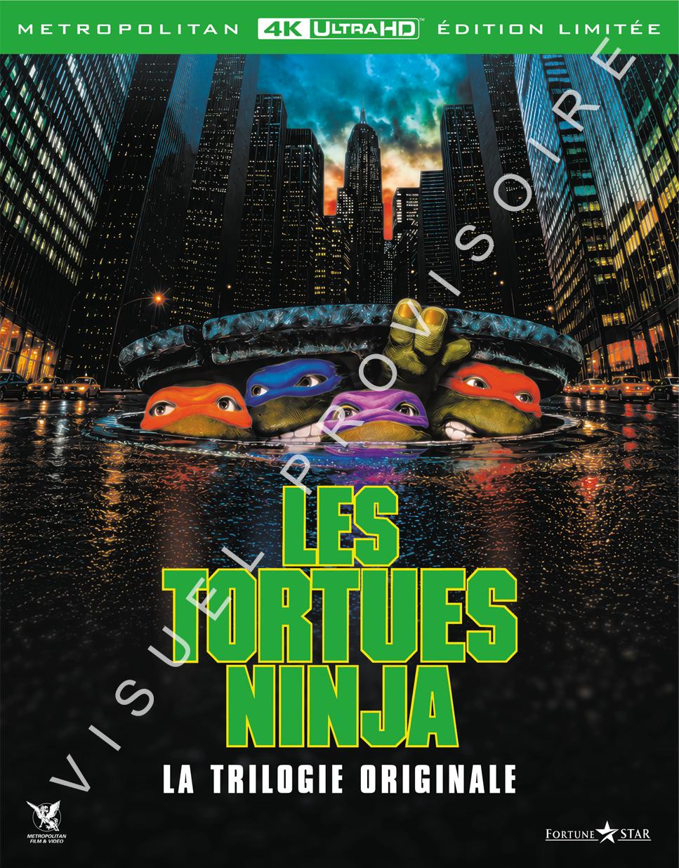 Les Tortues Ninja - La Trilogie originale : Le Film + Le Secret de la mutation + Les Tortues Ninja 3 : Nouvelle génération [4K Ultra HD]