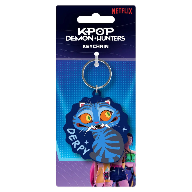 KPop Demon Hunters - Porte-clés en PVC Derpy le tigre
