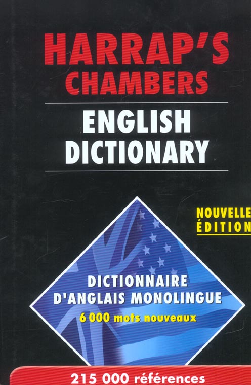 Harrap's chambers, english dictionary