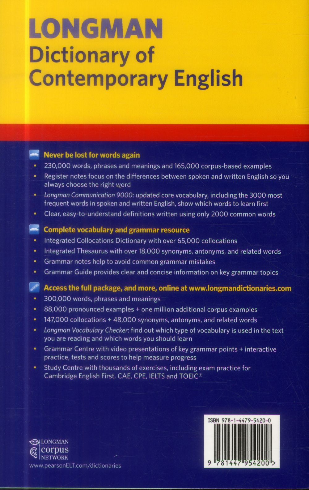 Dictionary of contemporary english ; For advanced learners (6e édition)