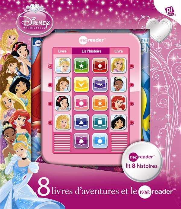 Me Reader : princesses Disney ; ma tablette de lecture avec huit livres ; coffret - flash vidéo