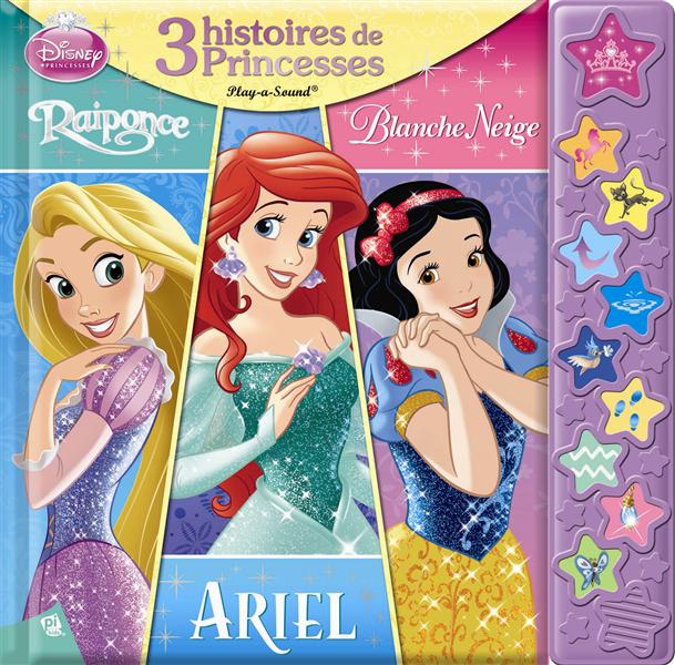 Disney Princesses : trois histoires de princesses ; Raiponce, Blanche Niege, Ariel - flash vidéo