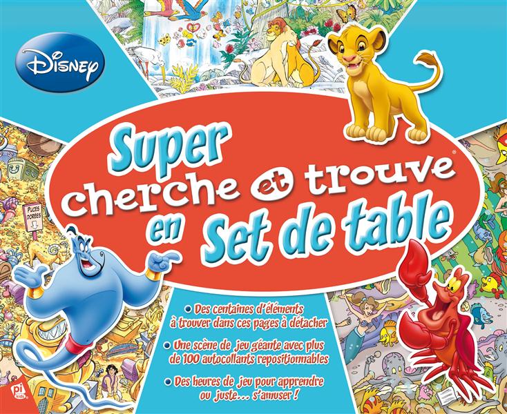 Cherche et trouve : Disney ; super cherche et trouve en sets de table - flash vidéo