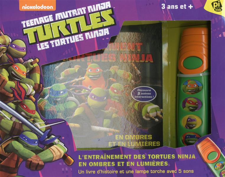 Teenage Mutant Ninja Turtles ; les Tortues Ninja : l'entraînement des Tortues Ninja en ombres et en lumières ; coffret - flash vidéo