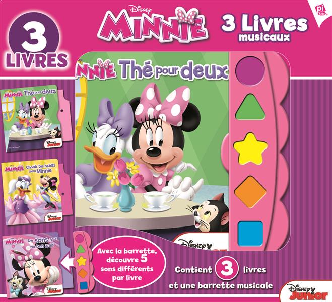 Minnie ; 3 livres musicaux - flash vidéo