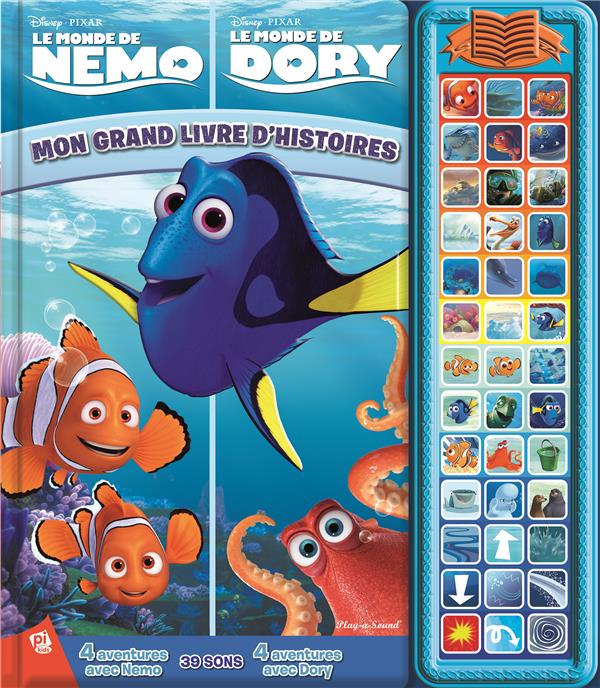 Le monde de Dory ; le monde de Nemo ; mon grand livre d'histoires - flash vidéo