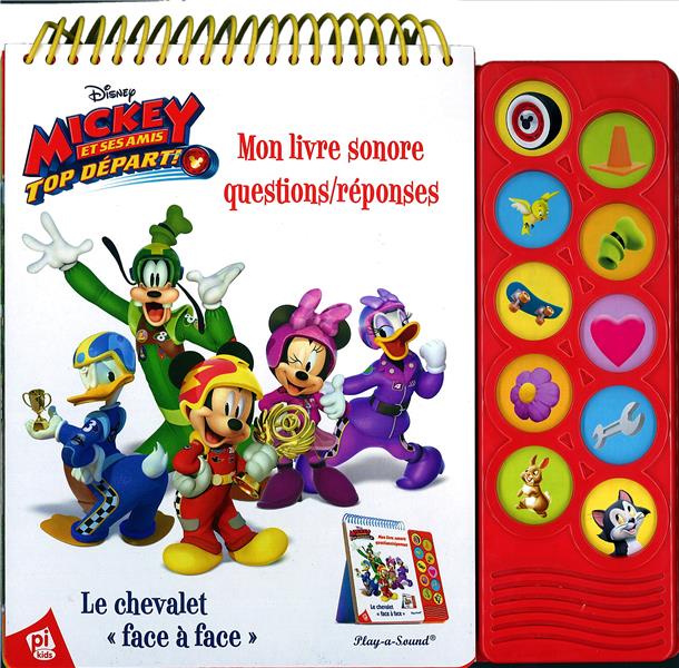 Mickey et ses amis - top départ : mon livre sonore questions/réponses - flash vidéo