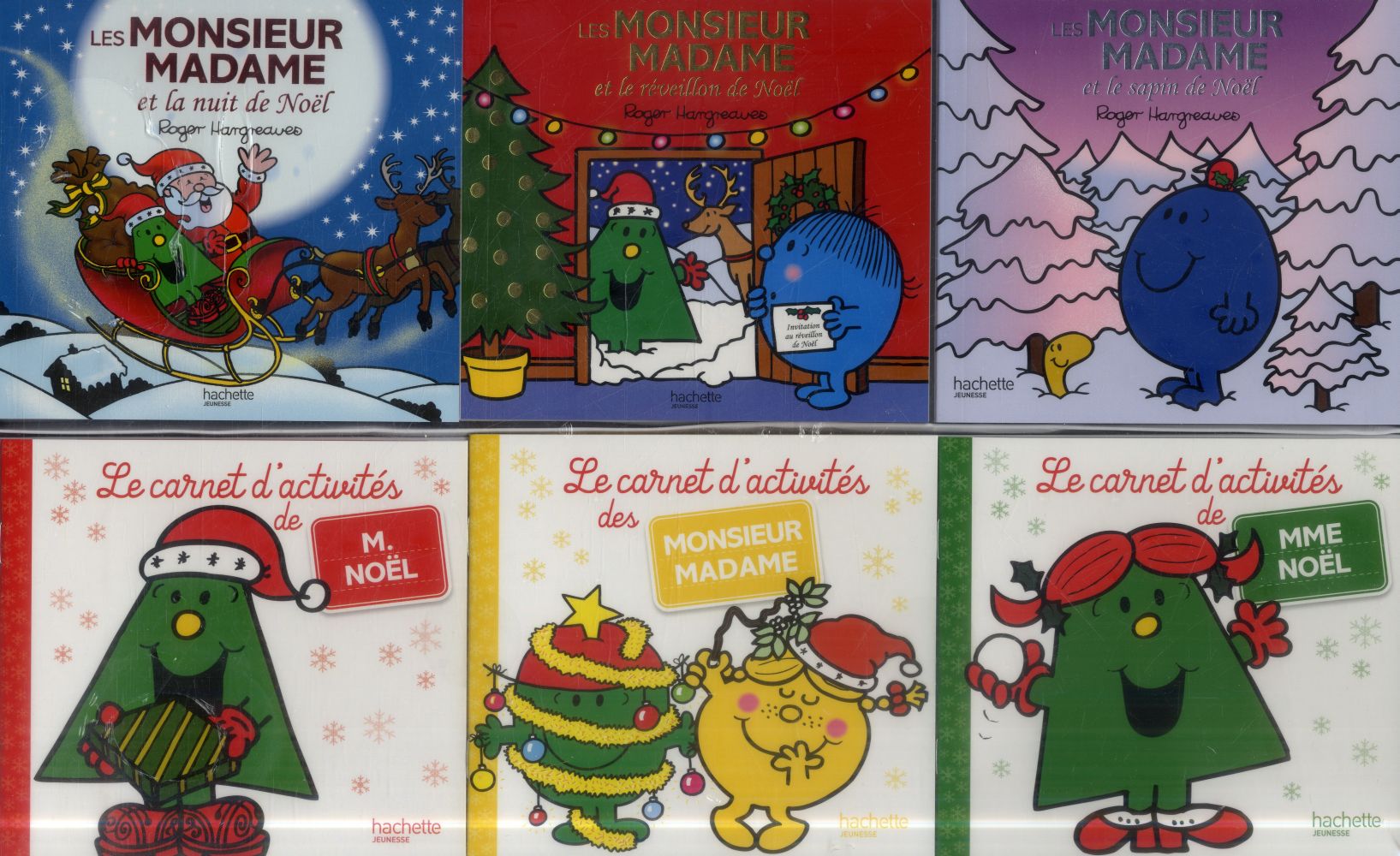 Les Monsieur Madame ; coffret Noël ; 6 livres