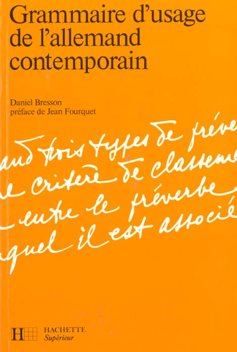 Grammaire d'usage de l'allemand contemporain