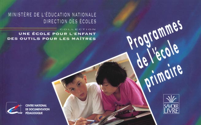 Programmes de l'ecole primaire 1995