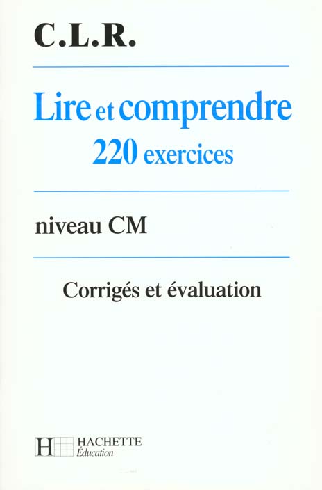 Élire et comprendre ; cm corriges