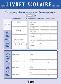 Livret scolaire istra cycle 2