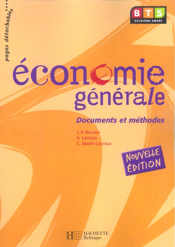 Economie generale ; documents et methodes